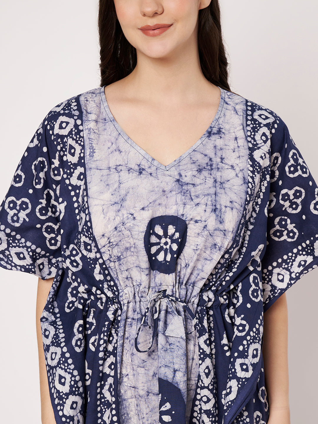 KOI Bloom Tie-Dye Printed Kaftan
