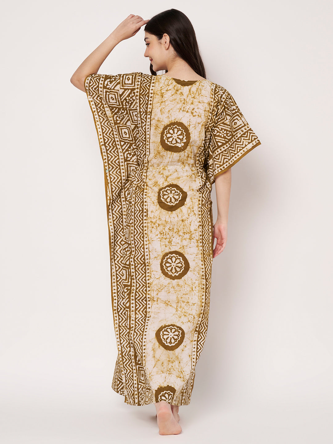 KOI Bloom Tie-Dye Printed Kaftan
