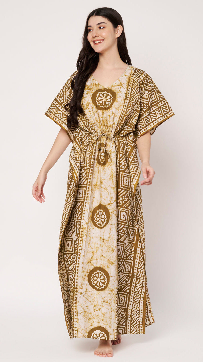 KOI Bloom Tie-Dye Printed Kaftan Main image