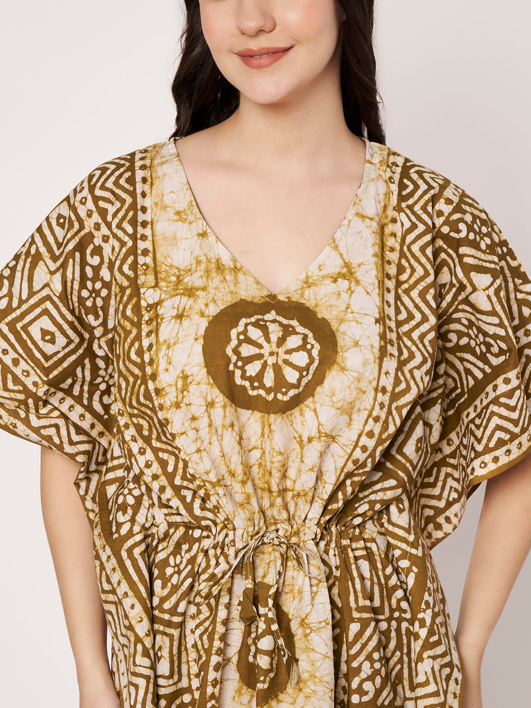 KOI Bloom Tie-Dye Printed Kaftan