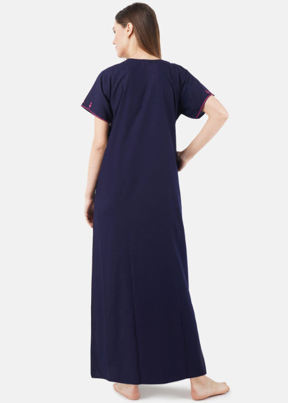 Resham Embriodery No Bra Nighty Secondary image