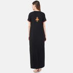 Crosswork Embroidered  Nightgown