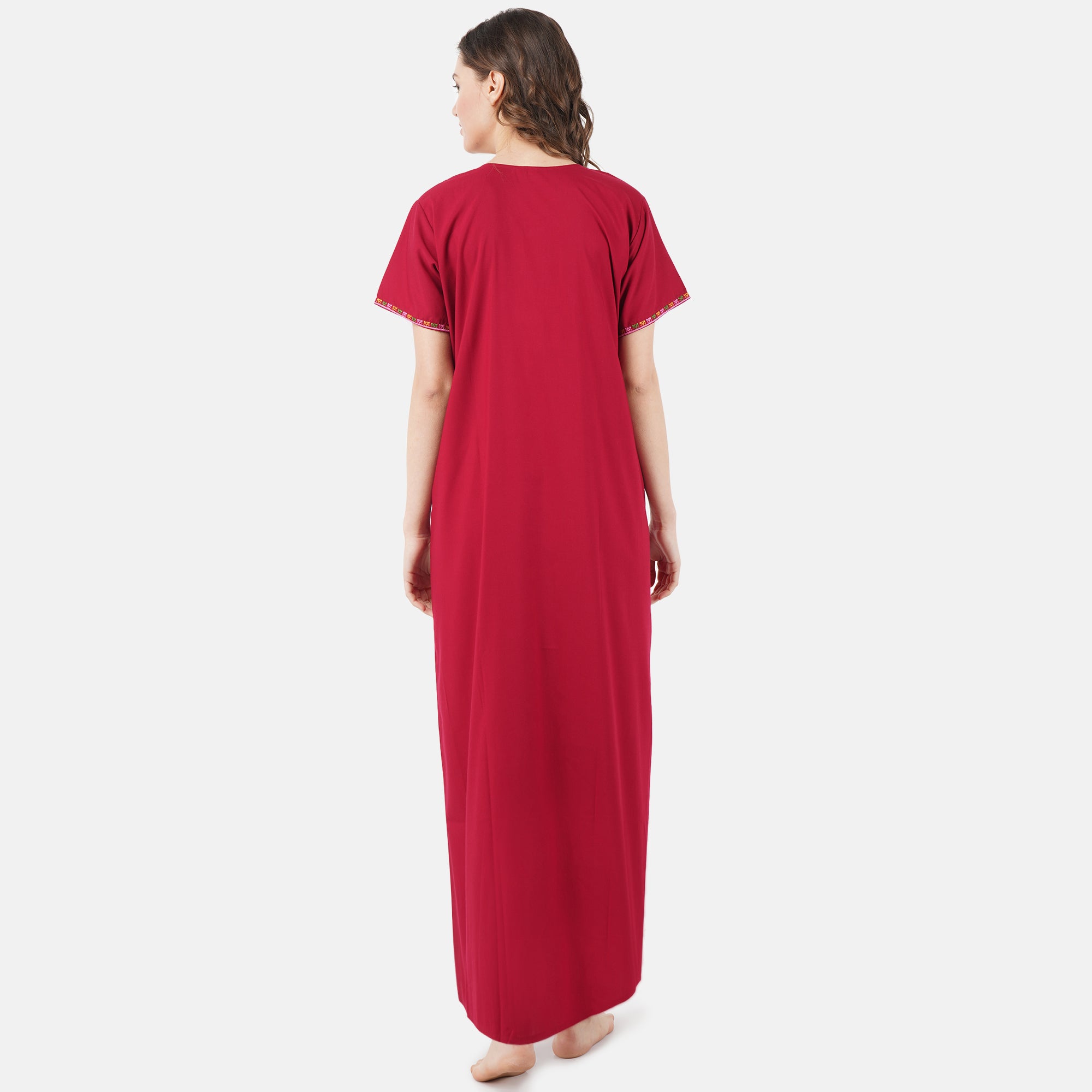 Multi Coloured Embroidered Nightgown