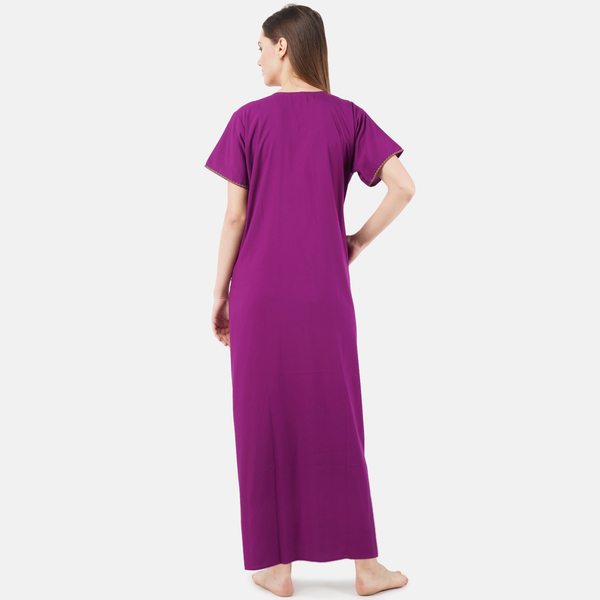 Colourful Embroidery Nightgown