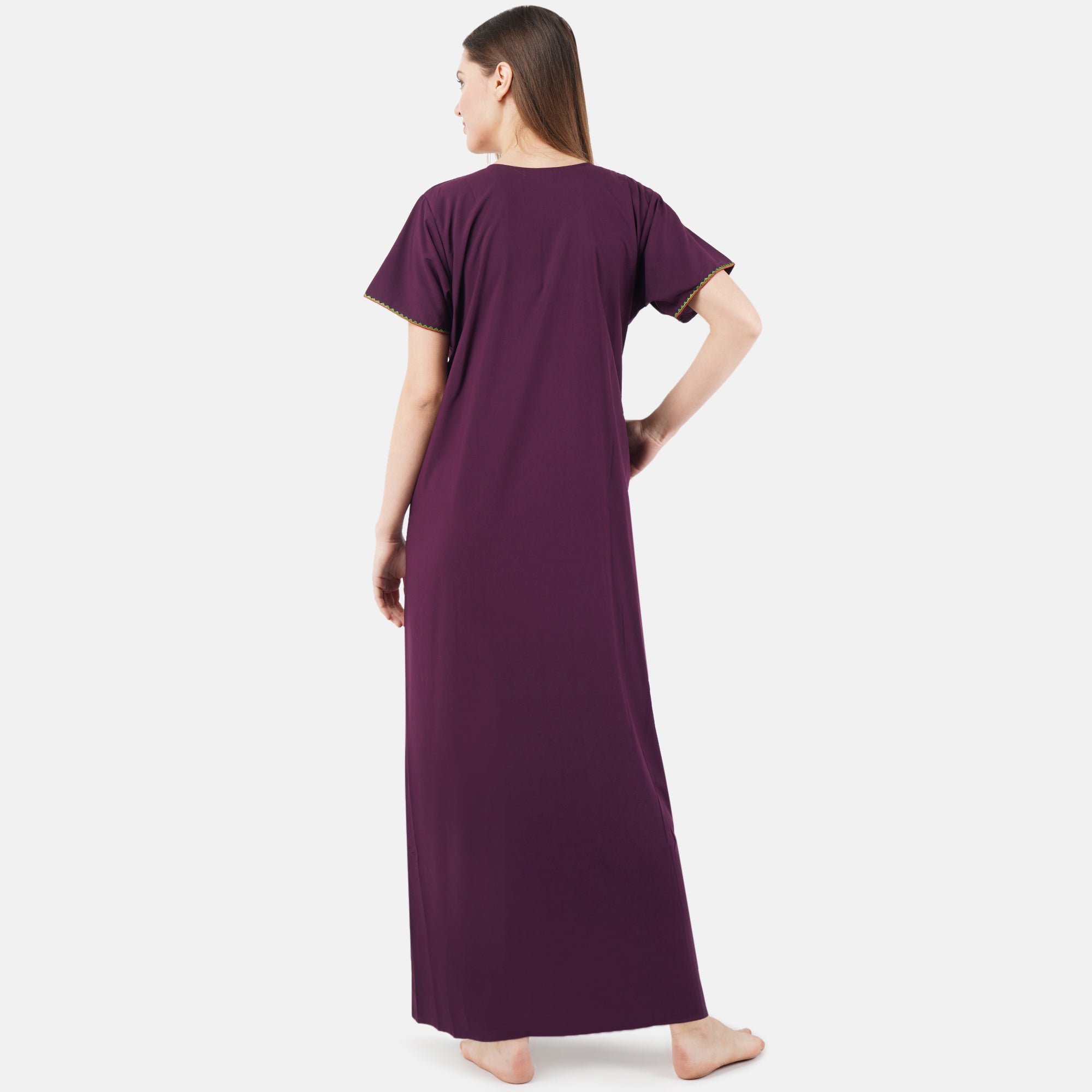Colourful Embroidery Nightgown