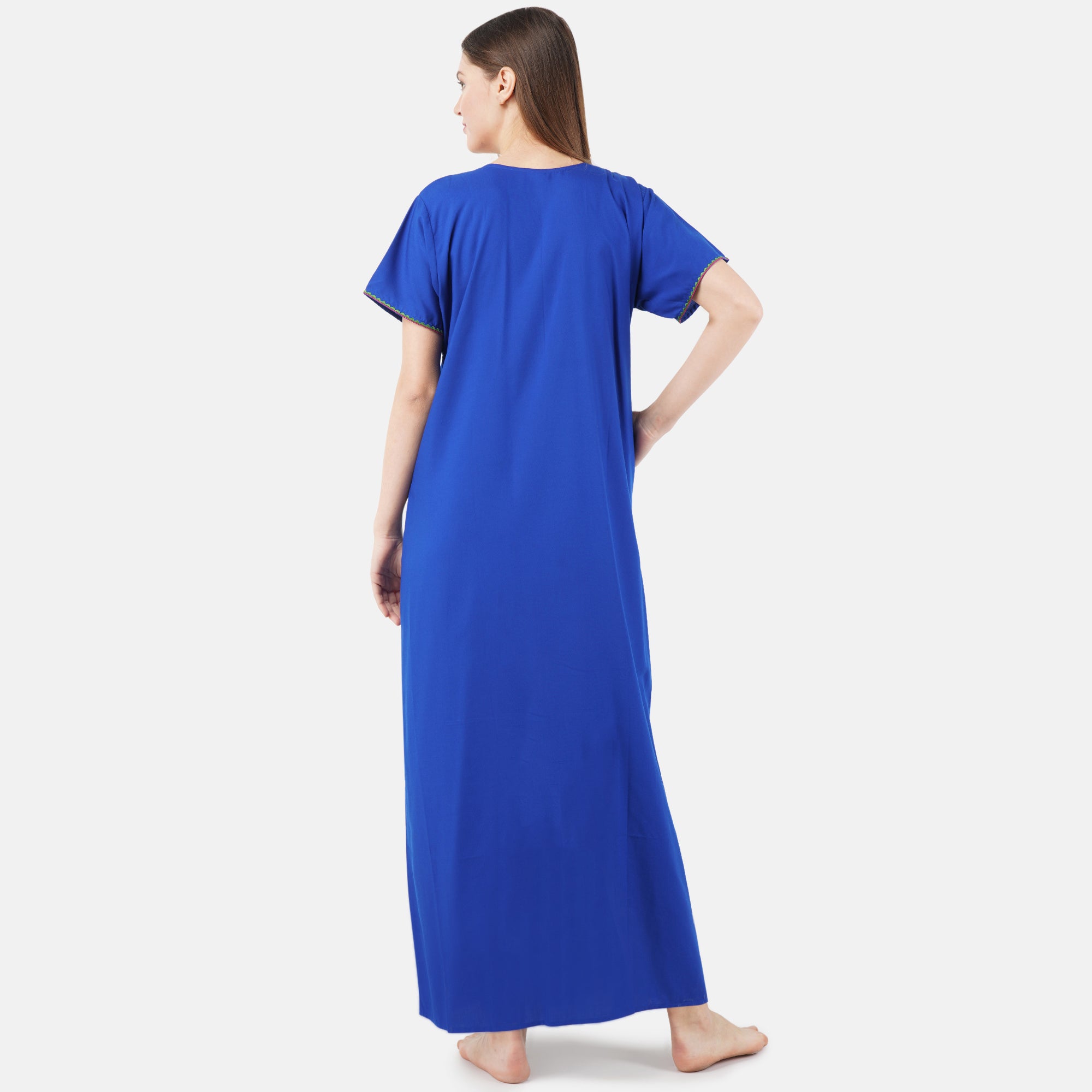 Colourful Embroidery Nightgown