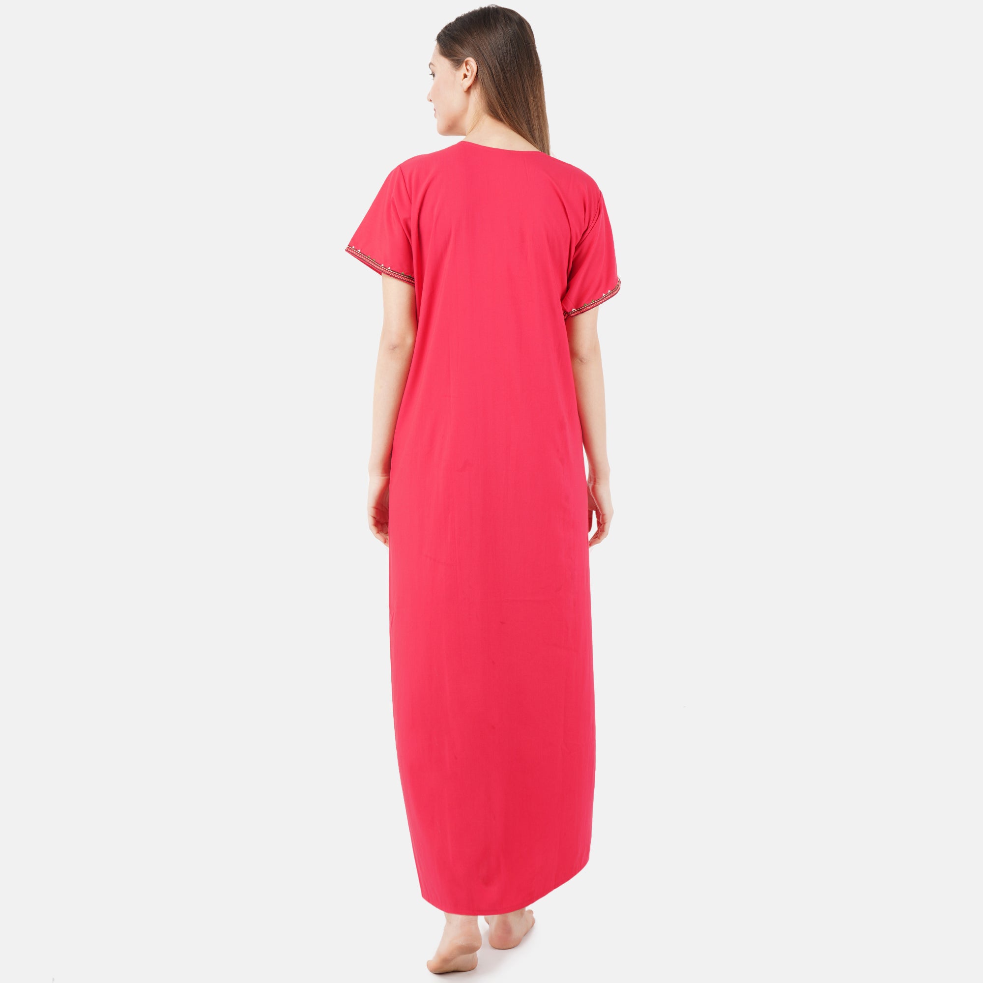 Mirror Embroidery  Night Gown