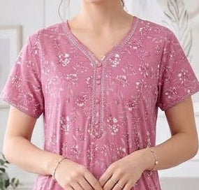 Women’s Floral A-Line Long Nightgown