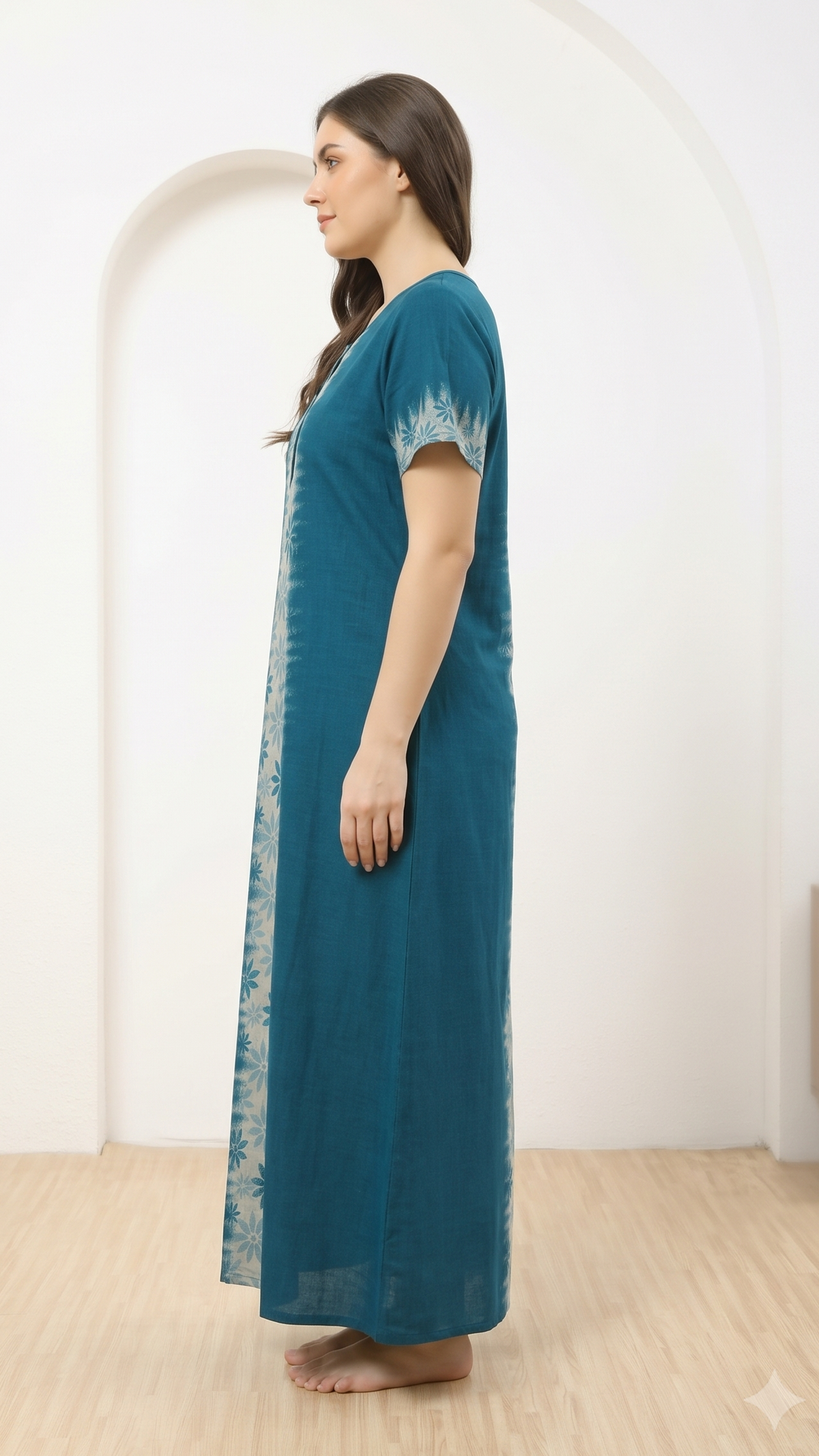 Flower Embriodery Alphine Nightgown
