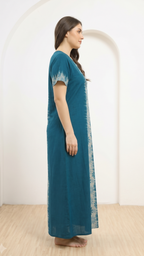 Flower Embriodery Alphine Nightgown