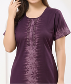 Flower Embriodery Alphine Nightgown