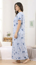 Women’s Floral Print Alpine Pleat Nightgown