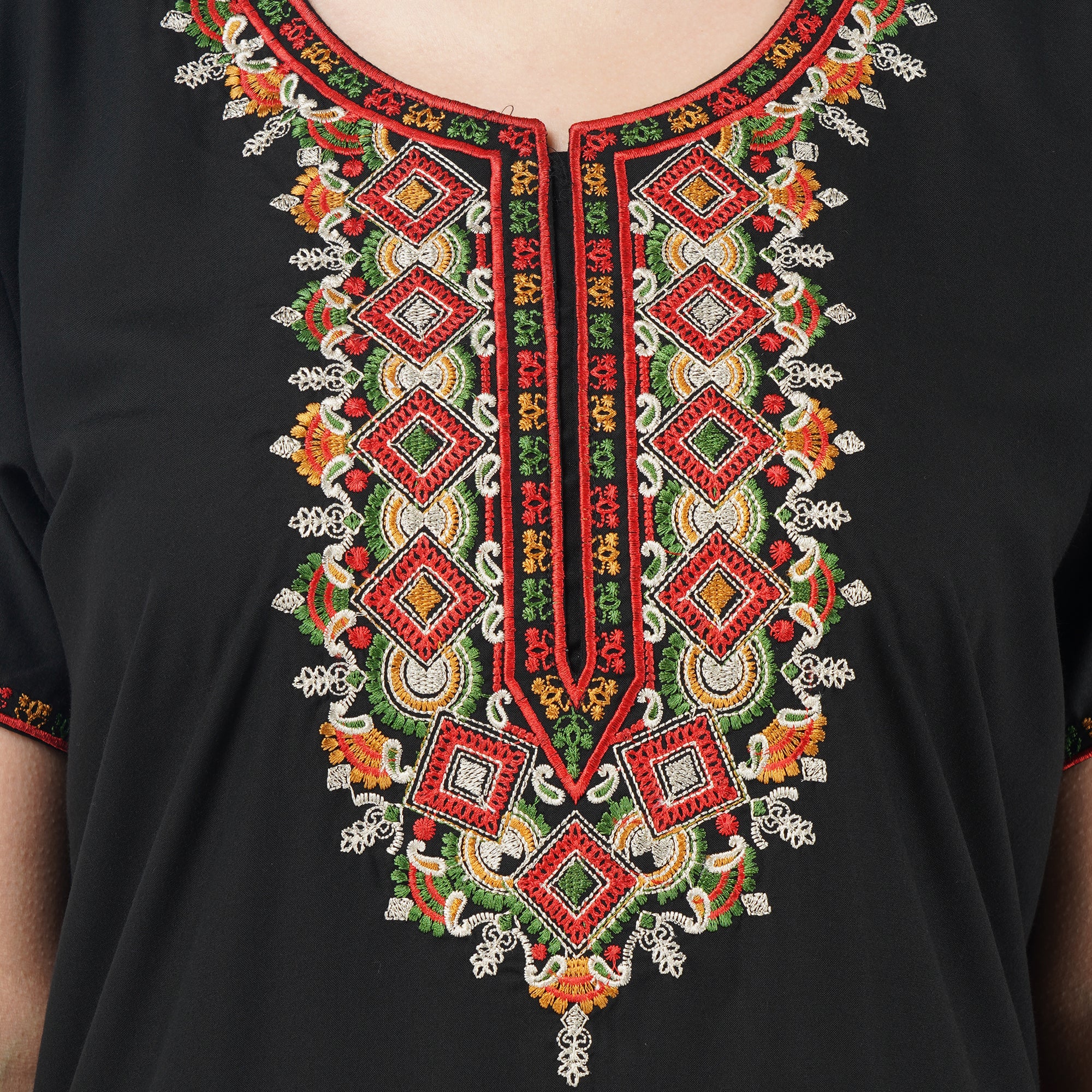 Multi Coloured Embroidered Nightgown