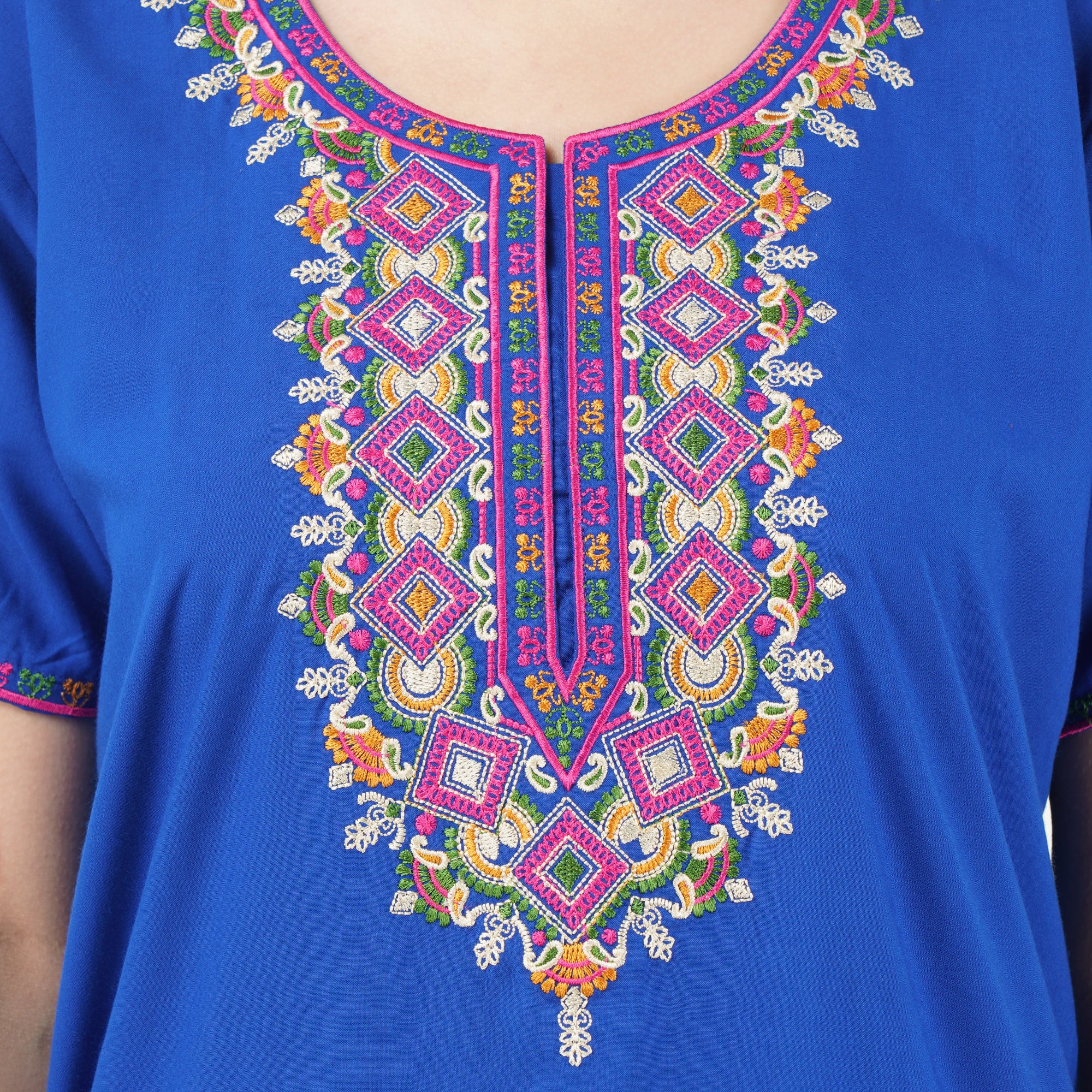 Multi Coloured Embroidered Nightgown