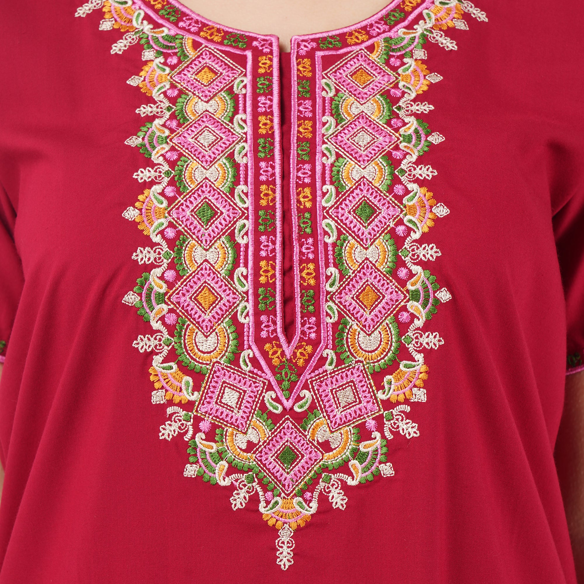 Multi Coloured Embroidered Nightgown