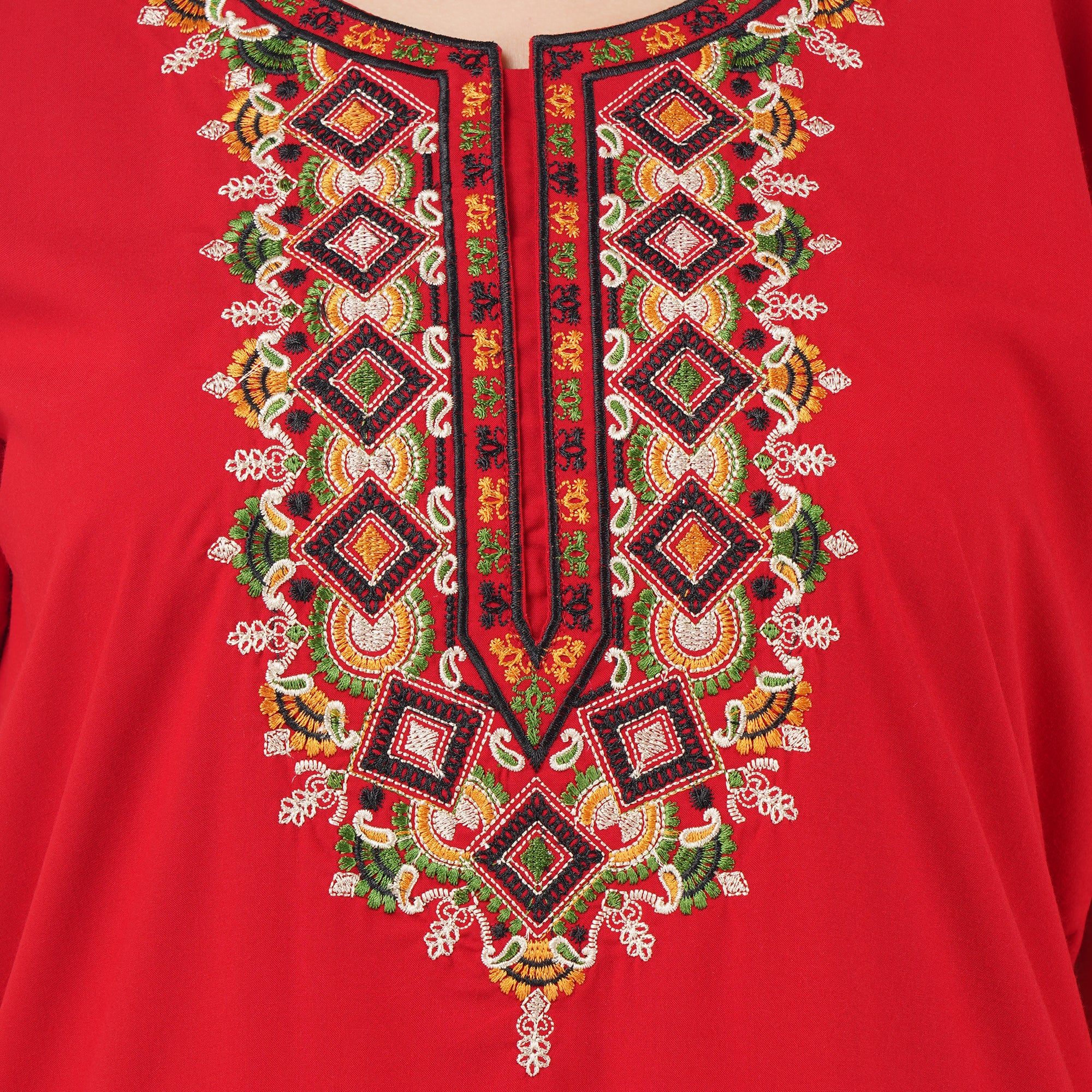 Multi Coloured Embroidered Nightgown