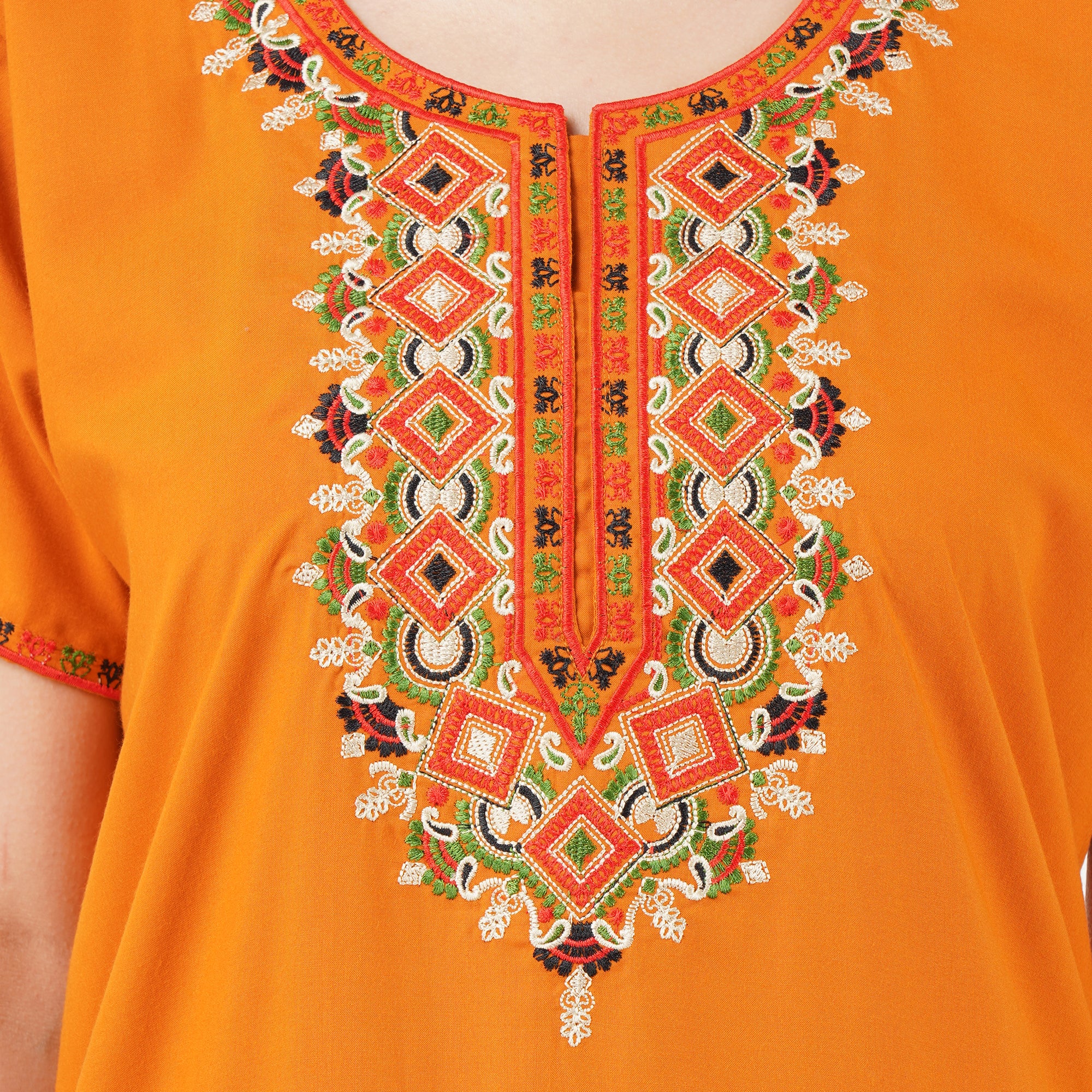 Multi Coloured Embroidered Nightgown