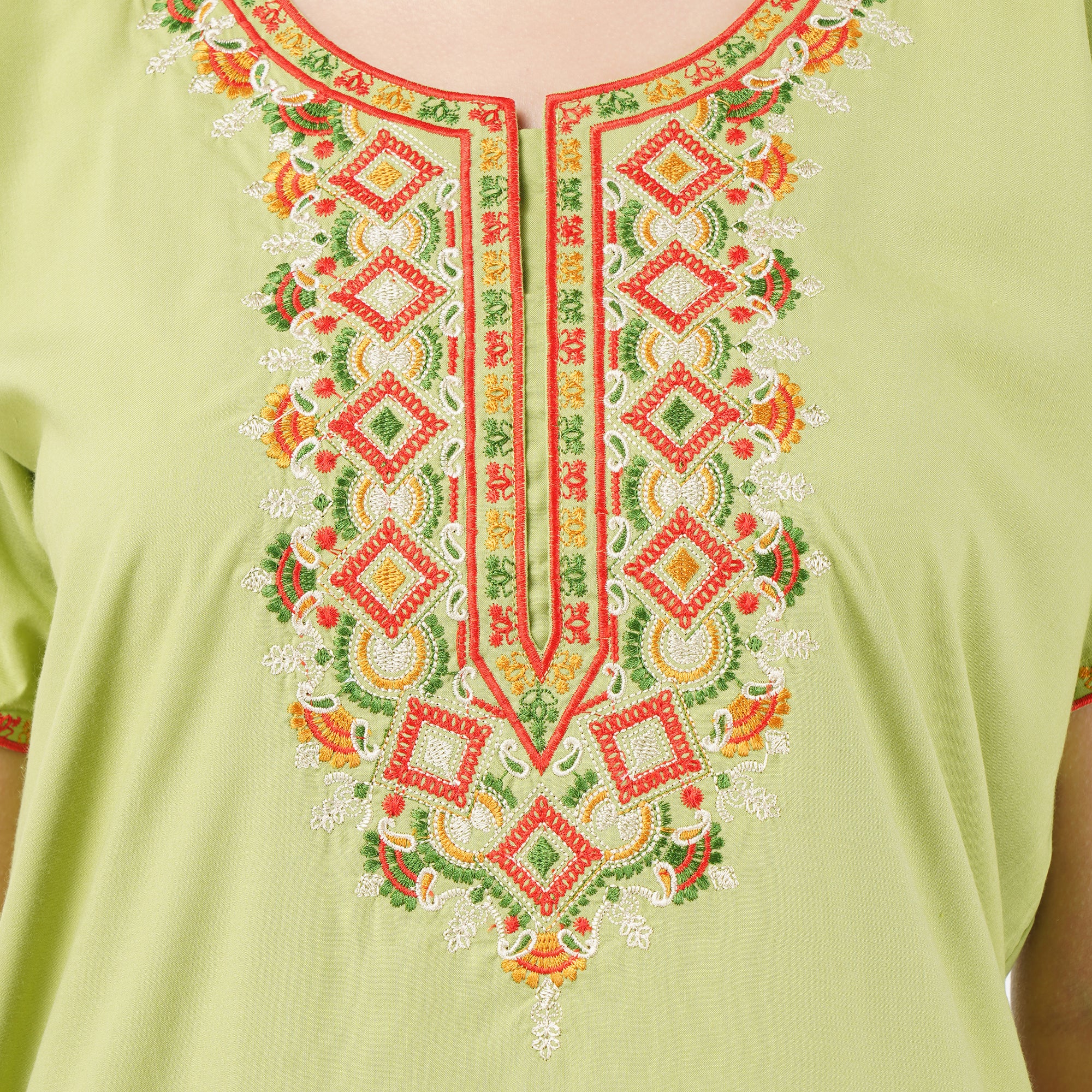 Multi Coloured Embroidered Nightgown