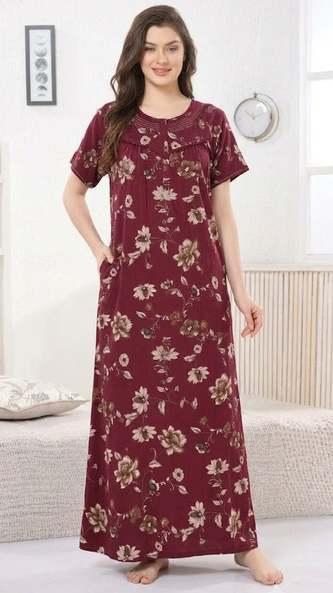 Midnight Blossom Alphine Maxi Nightgown