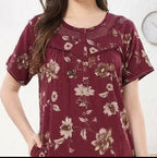 Midnight Blossom Alphine Maxi Nightgown