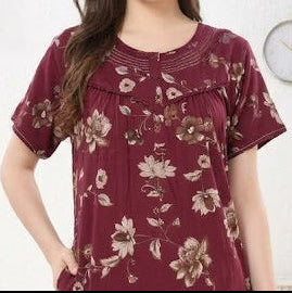 Midnight Blossom Alphine Maxi Nightgown