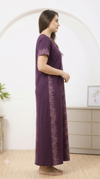 Flower Embriodery Alphine Nightgown