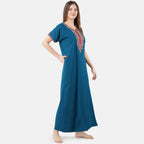 Crosswork Embroidered  Nightgown