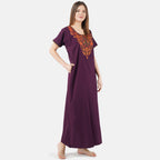 Colourful Embroidery Nightgown