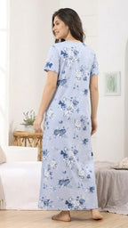 Women’s Floral Print Alpine Pleat Nightgown