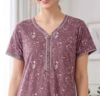 Women’s Floral A-Line Long Nightgown