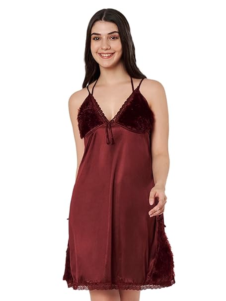 Women’s Satin Lace Chemise Nightdress