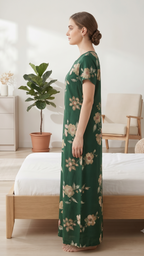 Alphine Printed Maxi Nightgown