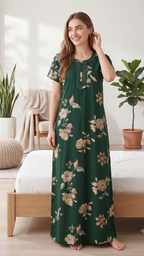Alphine Printed Maxi Nightgown