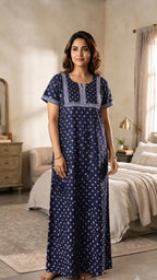 Resham Accent Cotton Lounge Dress