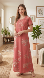 Alphine Printed Maxi Nightgown