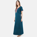 Multi Coloured Embroidered Nightgown