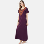 Colourful Embroidery Nightgown