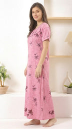 Grace Floral Alpine Pleat Loungewear Gown