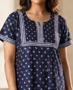 Resham Accent Cotton Lounge Dress