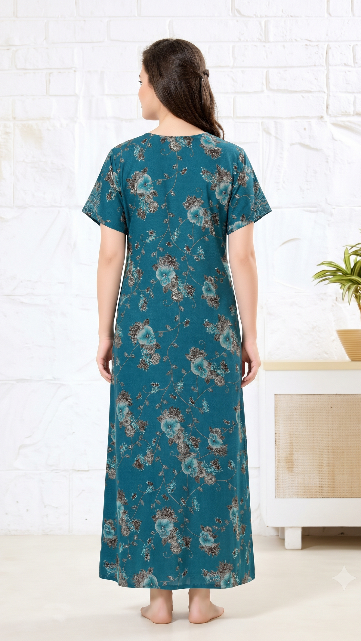 Alpine Bloom A-Line Nightgown