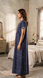Resham Accent Cotton Lounge Dress