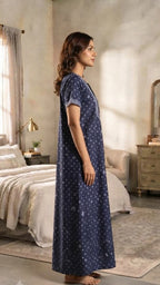 Resham Accent Cotton Lounge Dress