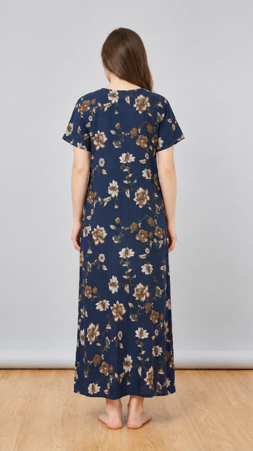 Midnight Blossom Alphine Maxi Nightgown