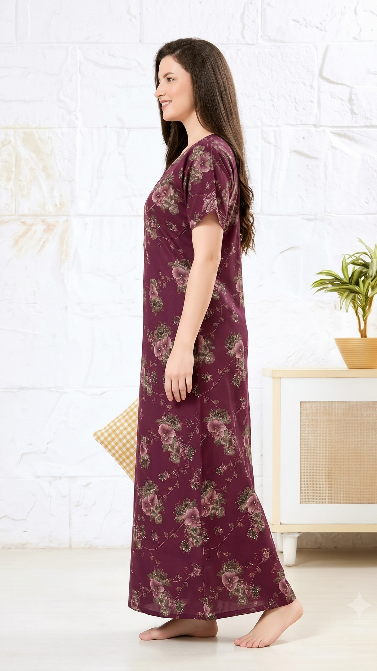 Alpine Bloom A-Line Nightgown
