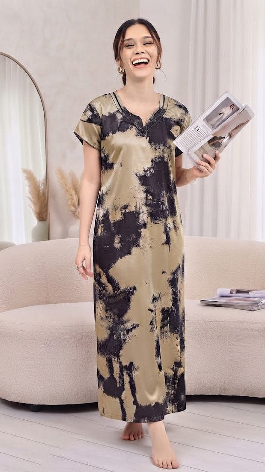 The Midnight Daze Satin Nighty | Nightgown