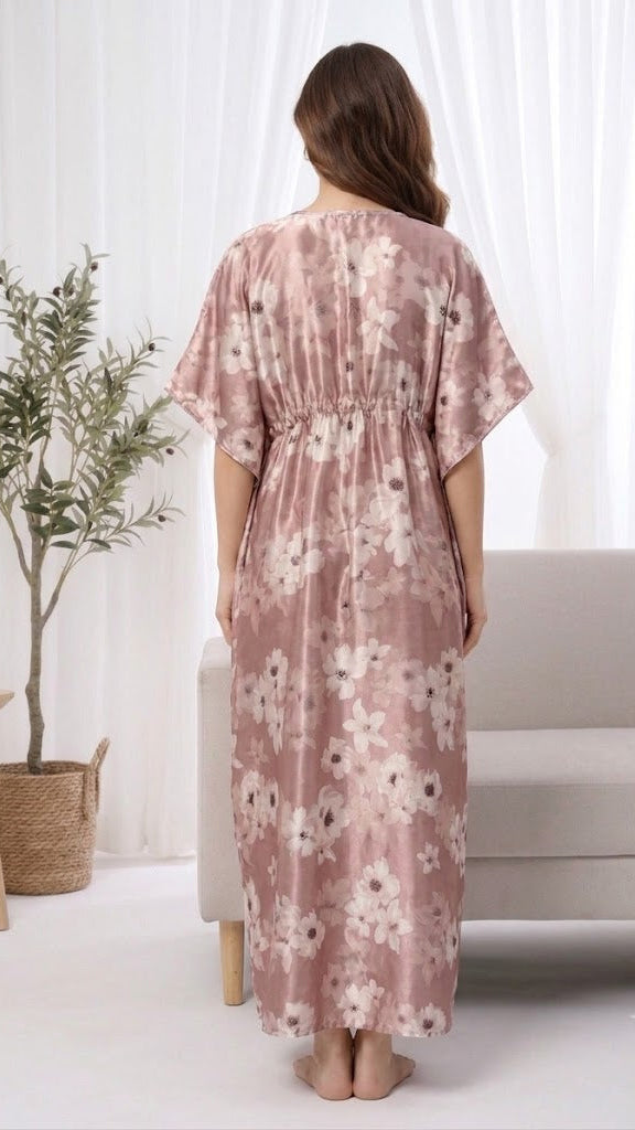 Itanlian_Satin_Flowerprint_Kaftan_