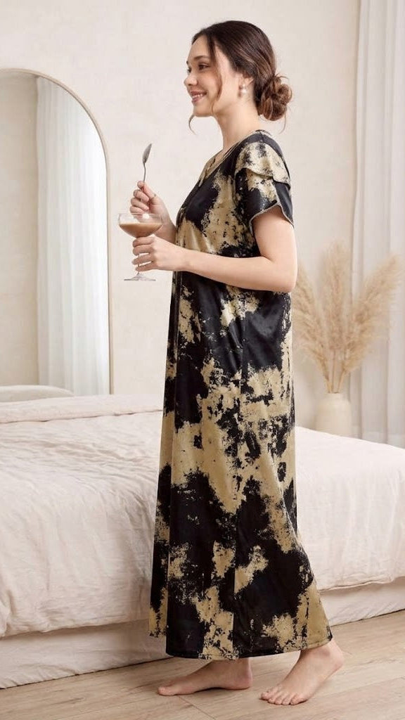 The Midnight Daze Satin Nighty | Nightgown