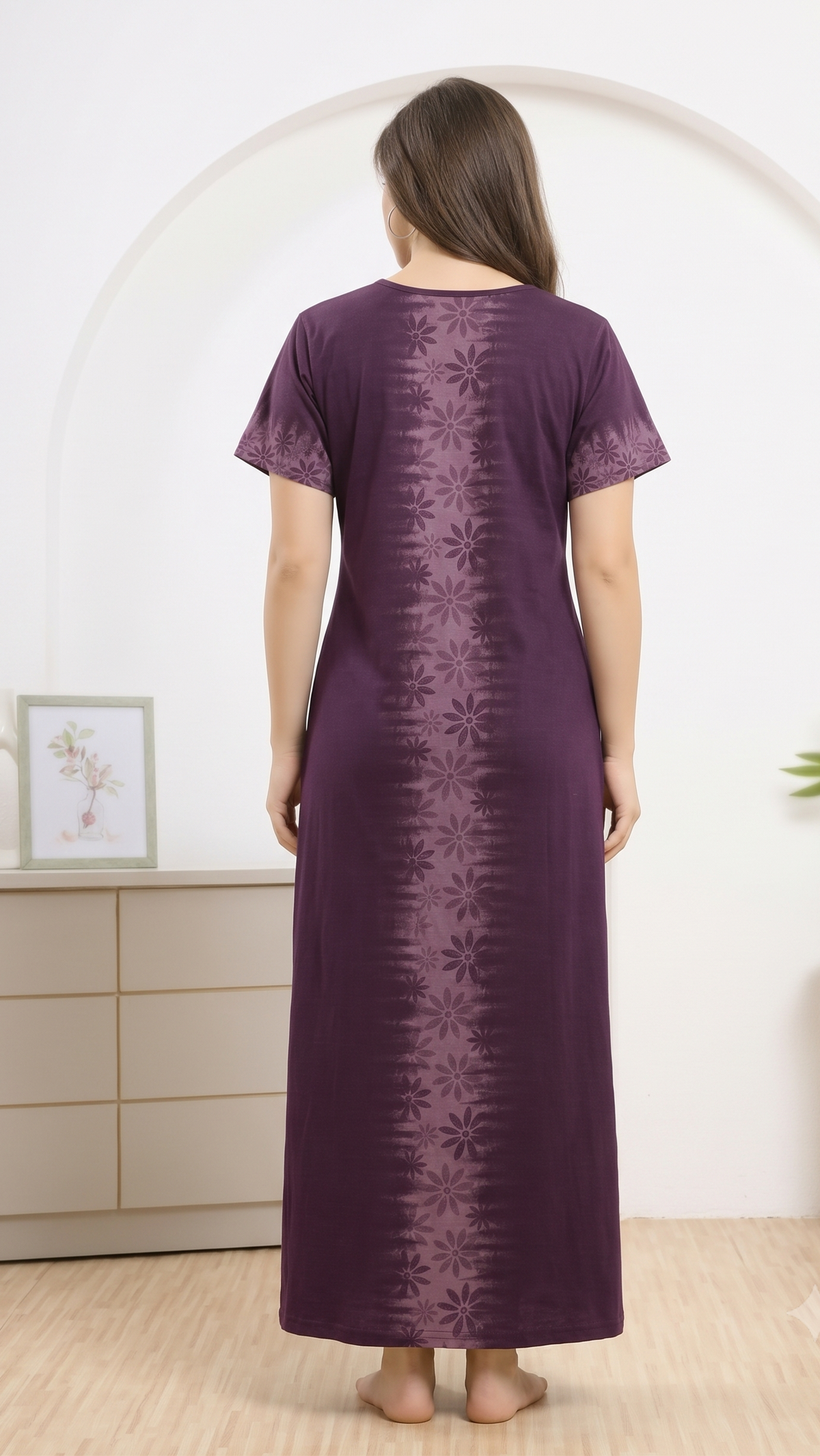 Flower Embriodery Alphine Nightgown