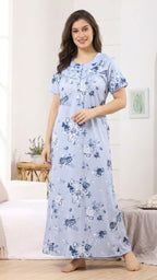 Women’s Floral Print Alpine Pleat Nightgown