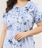 Women’s Floral Print Alpine Pleat Nightgown
